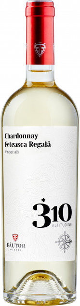 Vin  alb sec - *310 Altitudine Chardonnay – Feteasca Regala 2017, 0.75L, Fautor