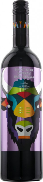 Vin  roşu sec - AnimAliens Pinot Noir Saperavi Rara Neagra 2017, 0.75L, Castel Mimi