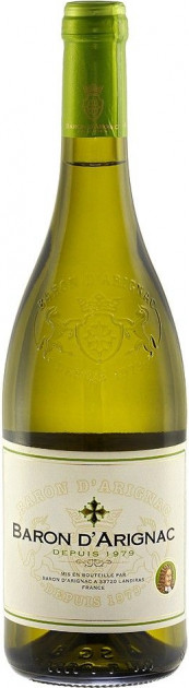 Vin  alb demisec - Blanc 2017, 0.75L, Baron D'Arignac
