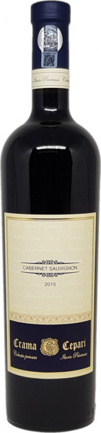 Vin  roşu sec - Cabernet Sauvignon 2015, 0.75L, Crama Cepari