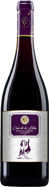 Vin  roşu sec - Caii de la Letea Merlot & Cabernet Sauvignon 2015, 0.75L, Via Viticola Sarica Niculitel