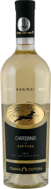 Vin  alb sec - Cervus Magnus Monte Chardonnay 2017, 0.75L, Crama Ceptura