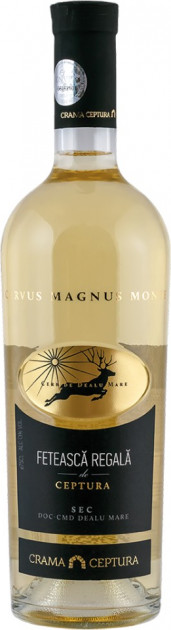Vin  alb sec - Cervus Magnus Monte Feteasca Regala 2017, 0.75L, Crama Ceptura