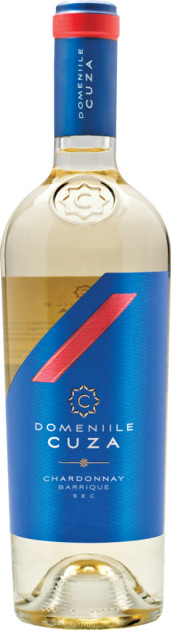 Vin  alb sec - Chardonnay Barrique 2021, 0.75L, Domeniile Cuza