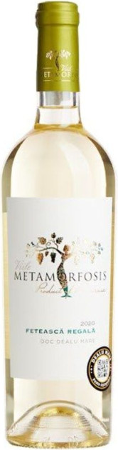 Vin  alb sec - Feteasca Regala ECO 2022, 0.75L, Viile Metamorfosis