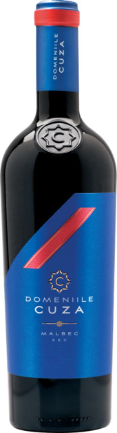 Vin  roşu sec - Malbec 2021, 0.75L, Domeniile Cuza