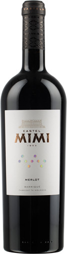 Vin  roşu sec - Merlot 2015, 0.75L, Castel Mimi