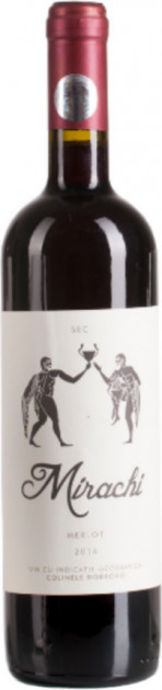 Vin  roşu sec - Mirachi Merlot 2016, 0.75L, Crama Histria