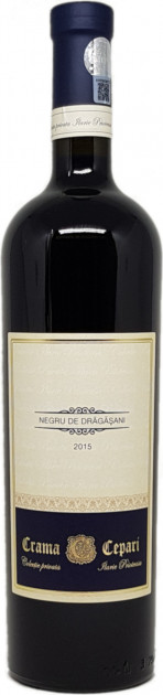 Vin  roşu sec - Negru de Dragasani 2015, 0.75L, Crama Cepari