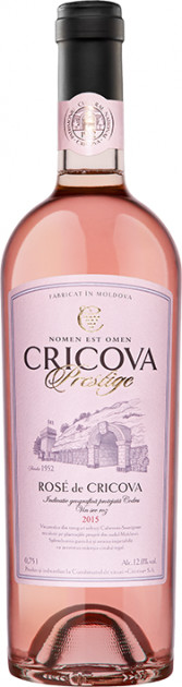 Vin  rose sec - Prestige Rose de Cricova 2019, 0.75L, Cricova