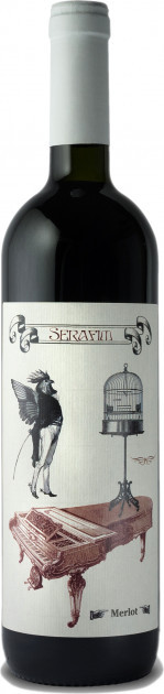Vin  roşu sec - Serafim Merlot 2016, 0.75L, Licorna WineHouse