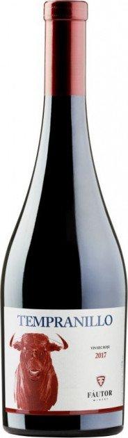 Vin  roşu sec - Tempranillo 2017, 0.75L, Fautor
