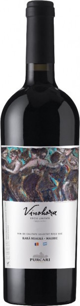 Vin  roşu sec - Vinohora Rara Neagra si Malbec 2017, 0.75L, Purcari
